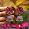 Maroon Color Mint Meena Oxidised Earrings (MNTE413MRN)