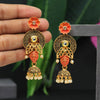 Orange Color Mint Meena Earrings (MNTE425ORG)