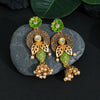 Parrot Green Color Mint Meena Earrings (MNTE425PGRN)