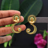 Rama Green Color Mint Meena Earrings (MNTE428RGRN)