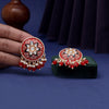 Red Color Mint Meena Earrings (MNTE459RED)