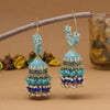 Firozi Color Mint Meena Earrings (MNTE461FRZ)