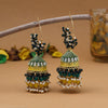 Green Color Mint Meena Earrings (MNTE461GRN)