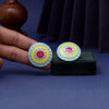 Firozi Color Mint Meena Earrings (MNTE462FRZ)