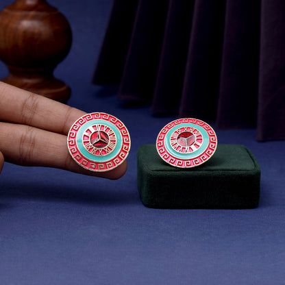 Rani Color Mint Meena Earrings (MNTE462RNI)