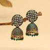 Green Color Mint Meena Earrings (MNTE470GRN)