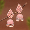 Pink Color Oxidised Mint Meena Earrings (MNTE474PNK)