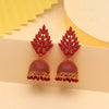 Red Color Oxidised Mint Meena Earrings (MNTE475RED)