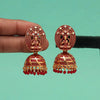 Red Color Oxidised Mint Meena Earrings (MNTE479RED)