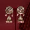 Pink Color Mirror Earrings (MRE125PNK)