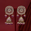 Purple Color Mirror Earrings (MRE125PRP)