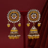 Yellow Color Mirror Earrings (MRE125YLW)