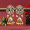 Gold Color Mirror Earrings (MRE126GLD)