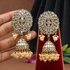 Gold Color Mirror Earrings (MRE126GLD)
