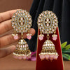 Pink Color Mirror Earrings (MRE126PNK)