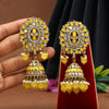 Yellow Color Mirror Earrings (MRE126YLW)