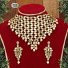 Gold Color Kundan Mirror Necklaces Set (MRN101GLD)