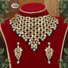 Pista Green Color Kundan Mirror Necklaces Set (MRN101PGRN)