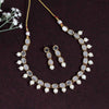 White Color Kundan Mirror Necklaces Set (MRN105GLD)