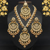 Peach Color Kundan Mirror Necklaces Set (MRN107PCH)