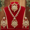 Red Color Kundan Mirror Necklaces Set (MRN107RED)