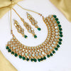 Green Color Kundan Mirror Necklaces Set (MRN109GRN)