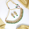 Green Color Kundan Mirror Necklaces Set (MRN111GRN)