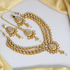 White Color Kundan Mirror Necklaces Set (MRN112WHT)