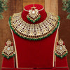 Green Color Kundan Mirror Necklaces Set (MRN115GRN)