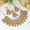 Green Color Kundan Mirror Necklaces Set  (MRN118GRN)