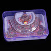 Pink Color Kundan Mirror Choker Necklace Set (MRN125PNK)