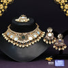 White Color Kundan Mirror Choker Necklace Set (MRN134WHT)