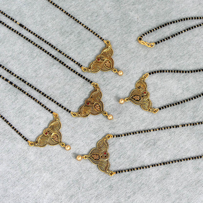 Gold Color 5 Piece Of Mangalsutra Combo (MS148CMB)