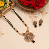 Gold Color Long Mangalsutra With Earrings (MS316GLD)