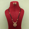 Gold Color Long Mangalsutra With Earrings (MS316GLD)