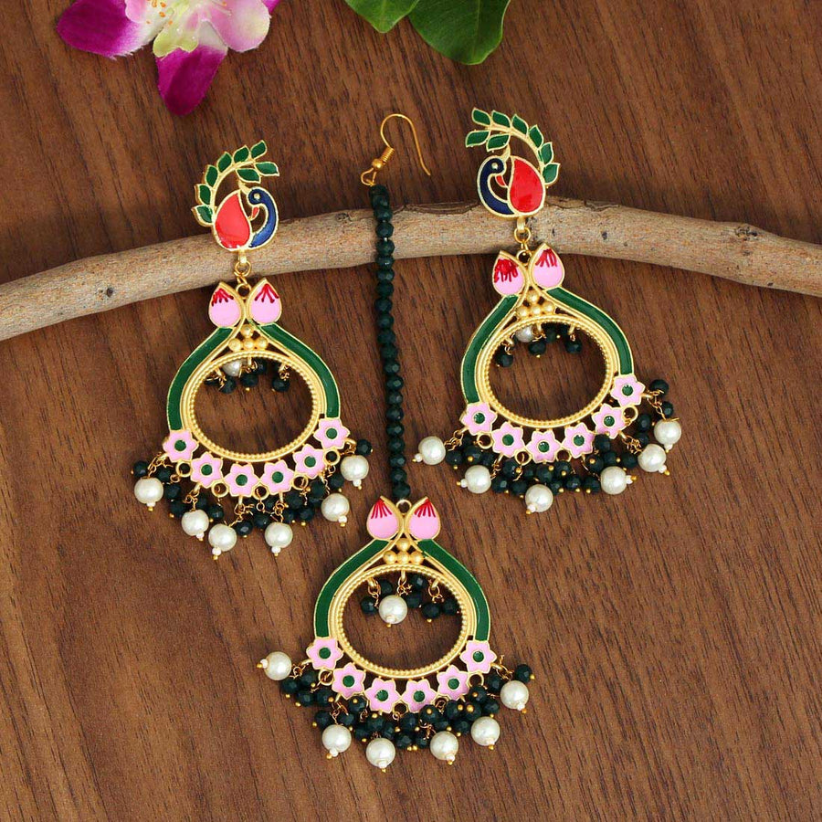 Kundan Earrings Tikka Jewelry Set Latest Limited Jadau Quantity india 01 |  eBay