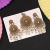 White Color Earrings With Maang Tikka (MTKE467WHT)