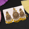 Yellow Color Earrings With Maang Tikka (MTKE469YLW)