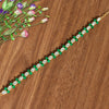 Green Color Kundan Hair Band/Chain Matha Patti(MTP308GRN)