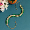Green Color Kundan Hair Band/Chain Matha Patti (MTP310GRN)