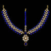 Blue Color Imitation Pearl & Kundan Work Matha Patti (MTP39BLU)