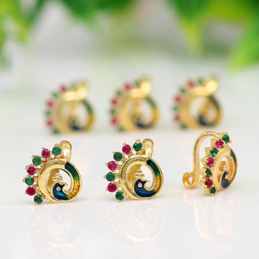 Meenakari nose deals pin