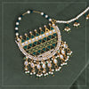 Green Color Kundan & Beads Nose Nath (NTH306GRN)
