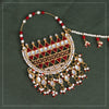 Maroon Color Kundan & Beads Nose Nath (NTH306MRN)