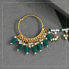 Green Color Beads Nose Nath (NTH311GRN)
