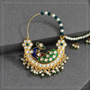 Green Color Kundan & Beads Meenakari Nose Nath (NTH314GRN)
