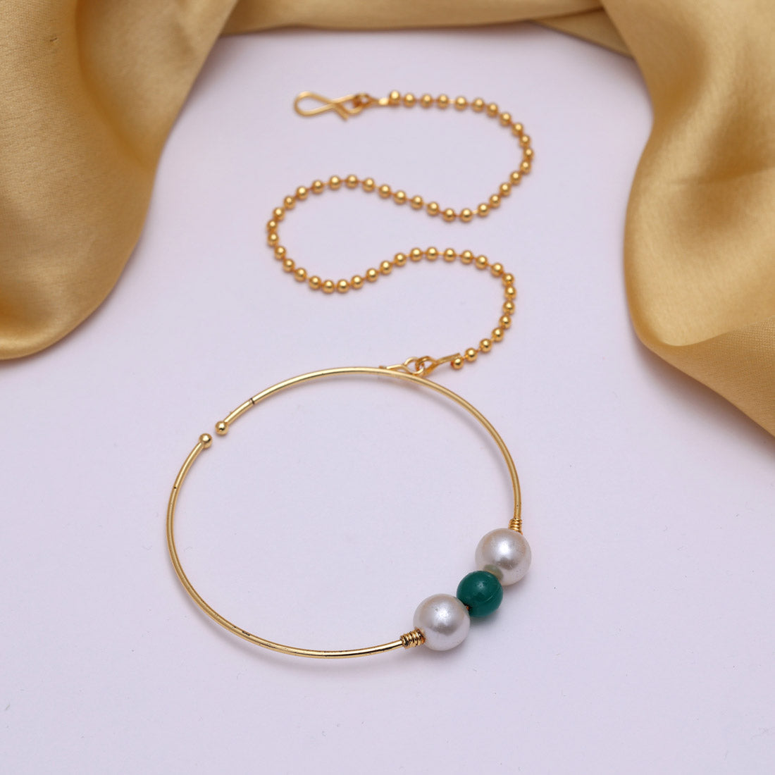Green Color Nose Nath (NTH339GRN)