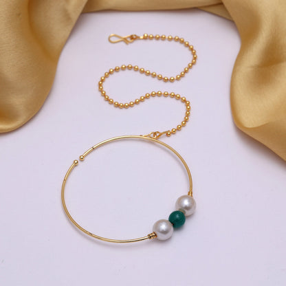 Green Color Nose Nath (NTH339GRN)