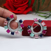 Multi Color Premium American Diamond Earrings (PADE357MLT)