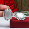 Off White Color Premium American Diamond Earrings (PADE359OWHT)